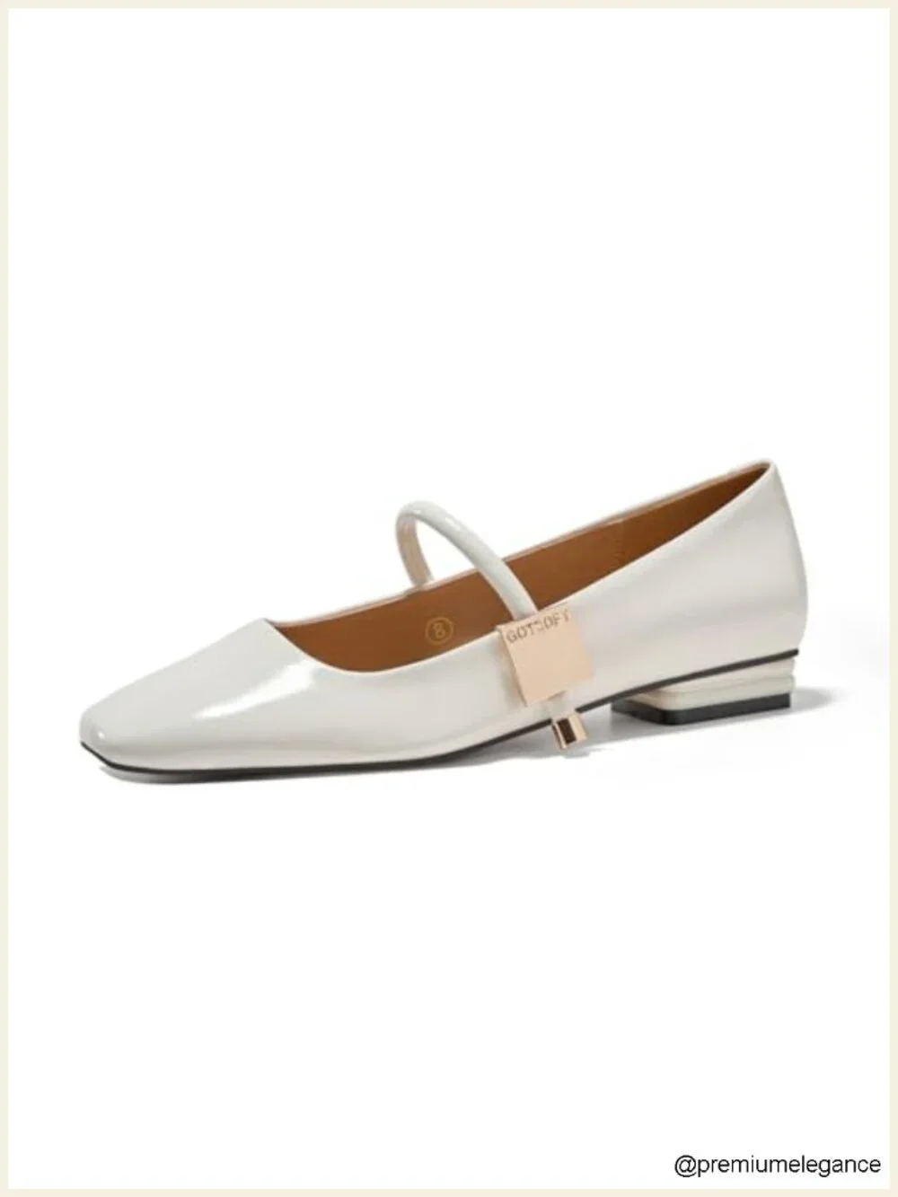 Closed Square Toe Mary Jane Ballet Flat Dressy Comfortable Slip On Shoes